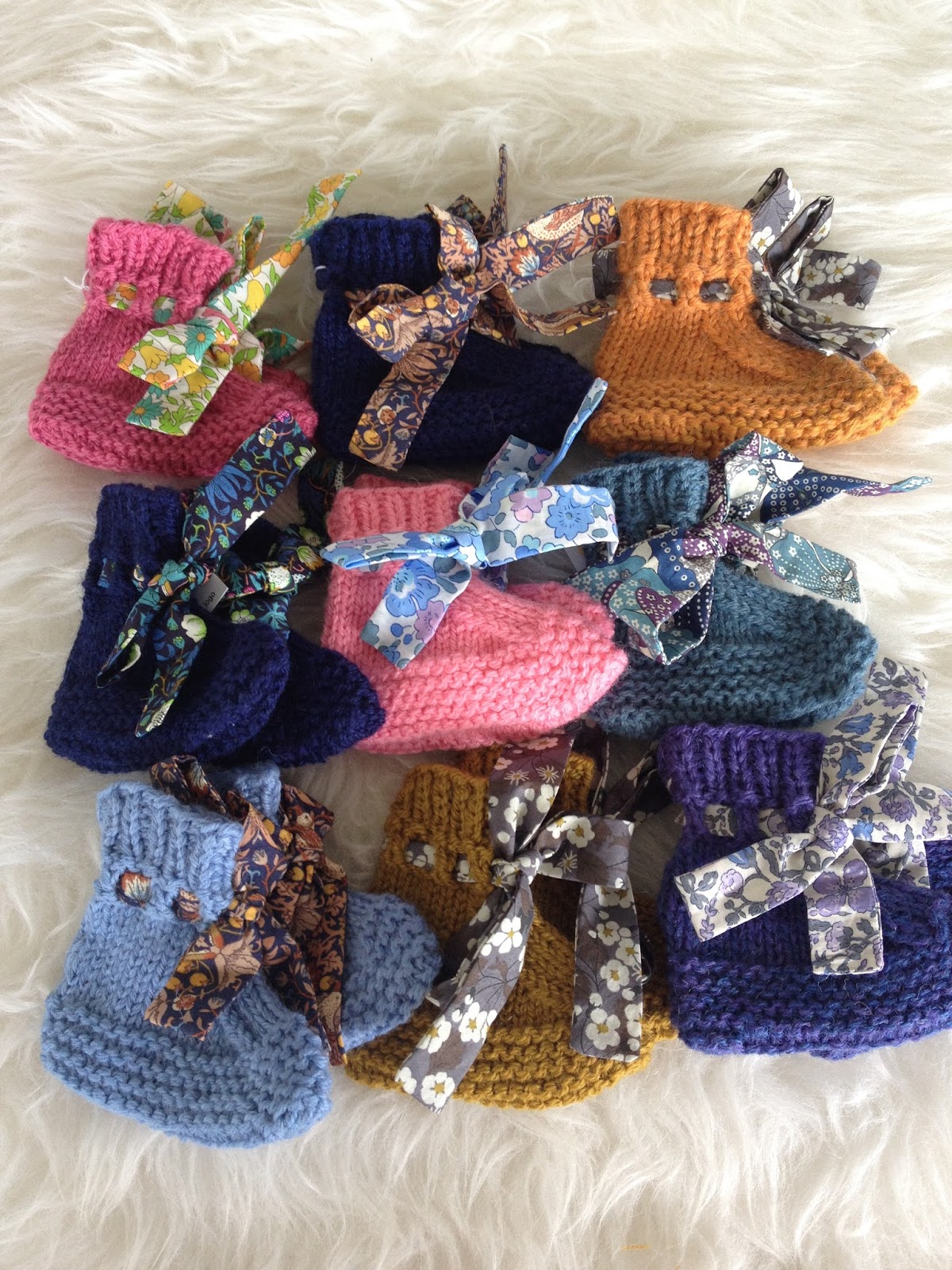 Baby Shoes And Knitting Needles