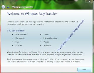 windows easy transfer