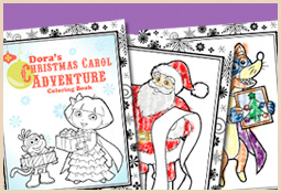 MAD Family Fun: Dora Christmas coloring pages