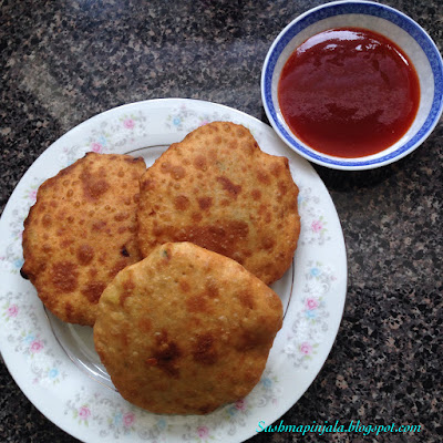 Sweet Potato Stuffed Poori