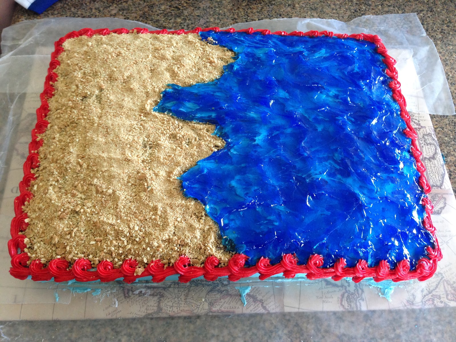 3 Little Things...: Easy Homemade Pirate Cake