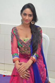 Actress Pooja Sri Pictures in Salwar Kameez at Cottage Craft Mela  0012