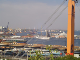 Вид на порт Одессы