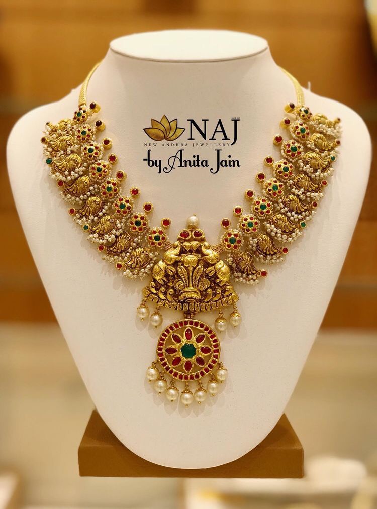 Antique Mango Necklace by Naj Jewellery Designs