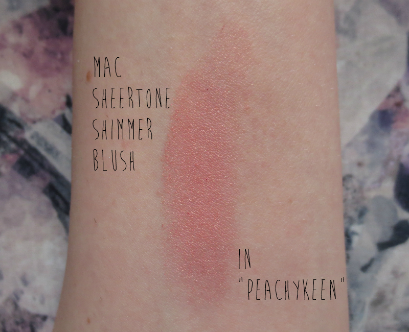 mac sheertone shimmer blush
