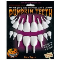 50% Off Plastic Pumpkin Teeth for your Jack O' Lantern's Mouth + Free ...