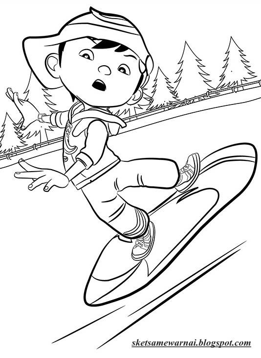 Coloring Store Boboiboy Coloring Pages