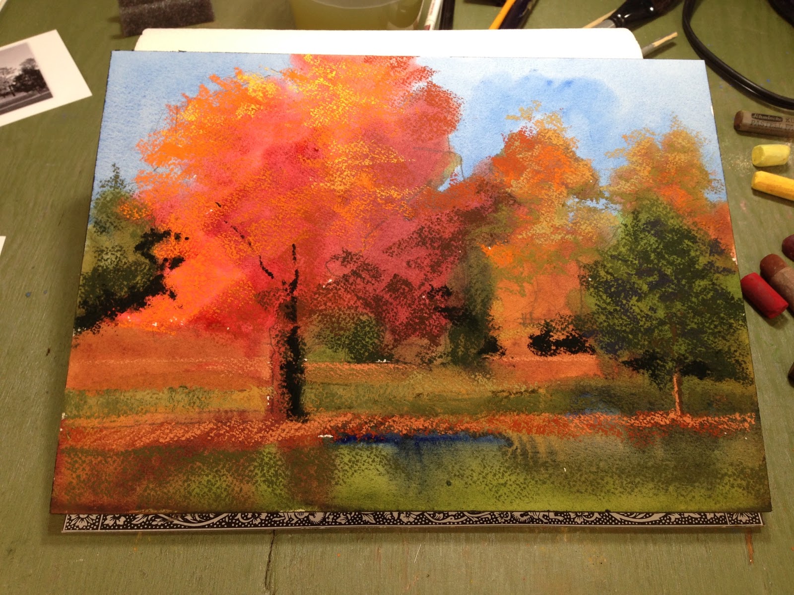 Catherine Mix Watercolor and Pastel Artist Intermediate pastel over