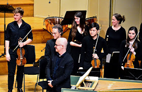 Laurence Cummings, Adrian Butterfield, Rachel Brown, Academy Baroque Ensemble (Photo Andrea Liu)