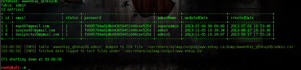 Admin enter. NOSQLMAP. Что такое Shell в sqlmap.