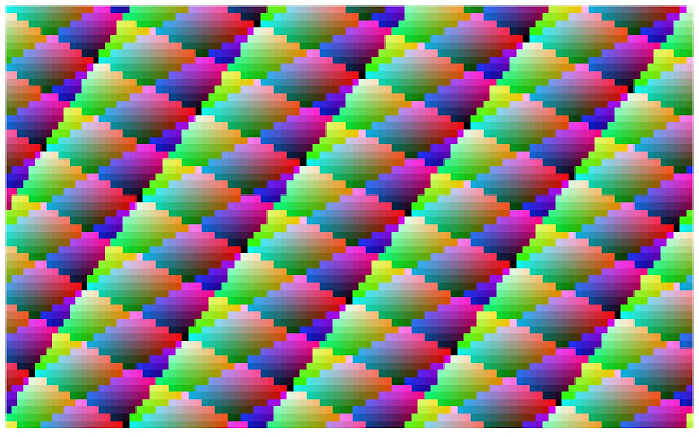Screenshot of the Javascript Table Pattern Generator Background colors of each <TD> is calculated