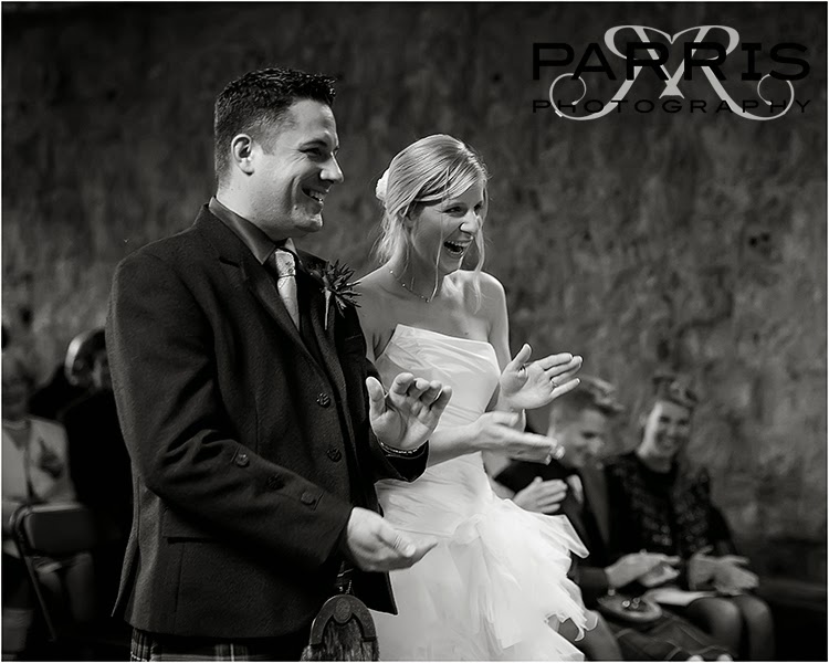 Parris Photography Blog Dryburgh Abbey Wedding Scottish A Well Deserved Round Of Lause After The Registrar Performed Reading In Dutch For Mirron S Family Friends