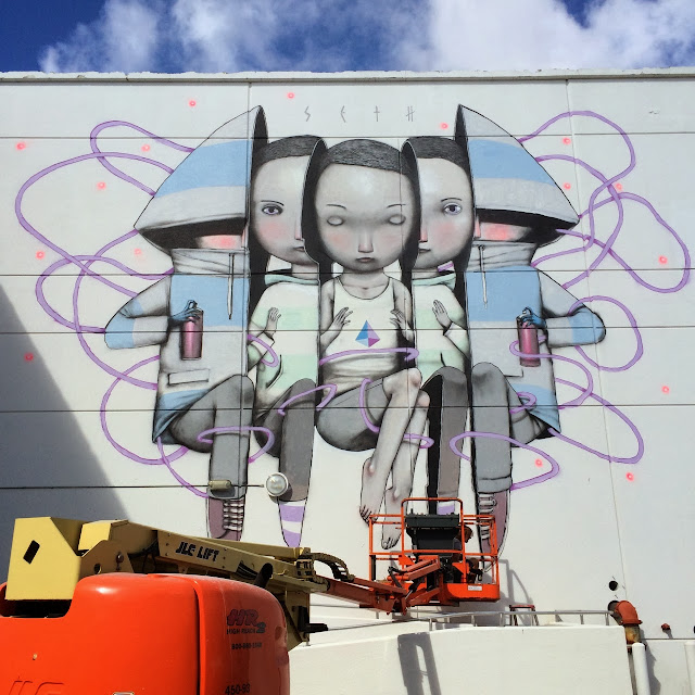 New Mural By French Street Artist Seth For Wynwood Embassy In Miami, USA. 2