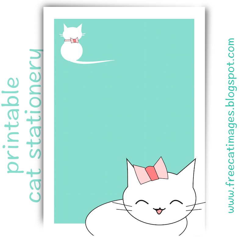 free-cat-images-free-printable-cat-stationery-kawaii-cat-aqua