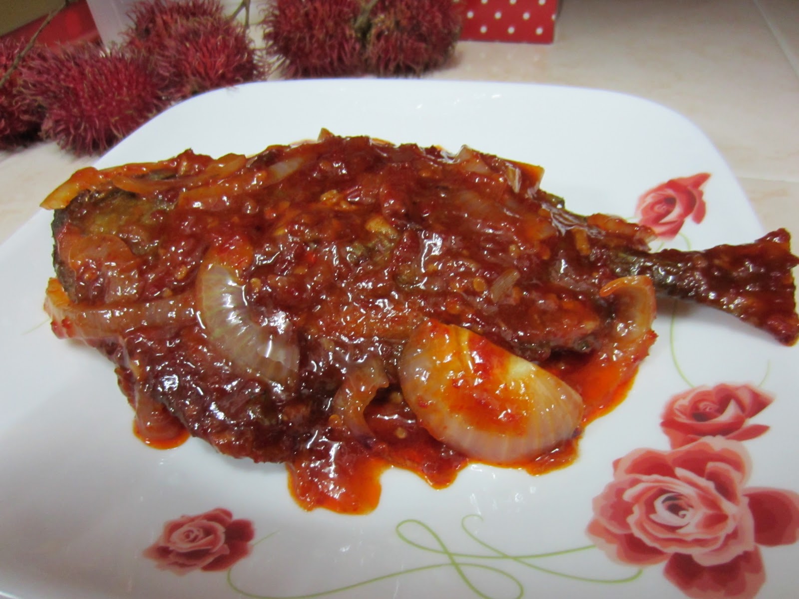 Dari Dapur Maklong Ikan Bawal Masak  Sambal 