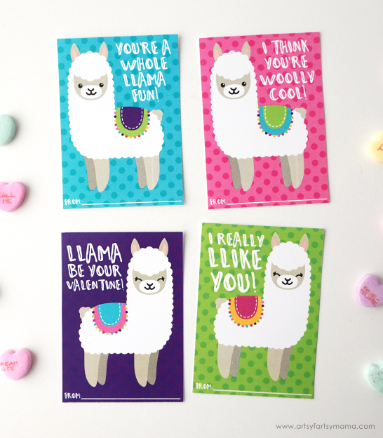 Free Printable Llama Valentines Artsy fartsy Mama Free Printable Llama Valentines Artsy fartsy Mama