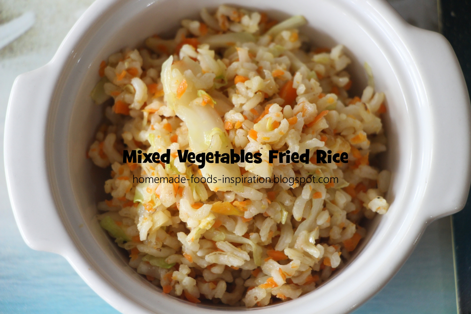 Homemade Foods Inspiration: Mixed Vegetables Fried Rice