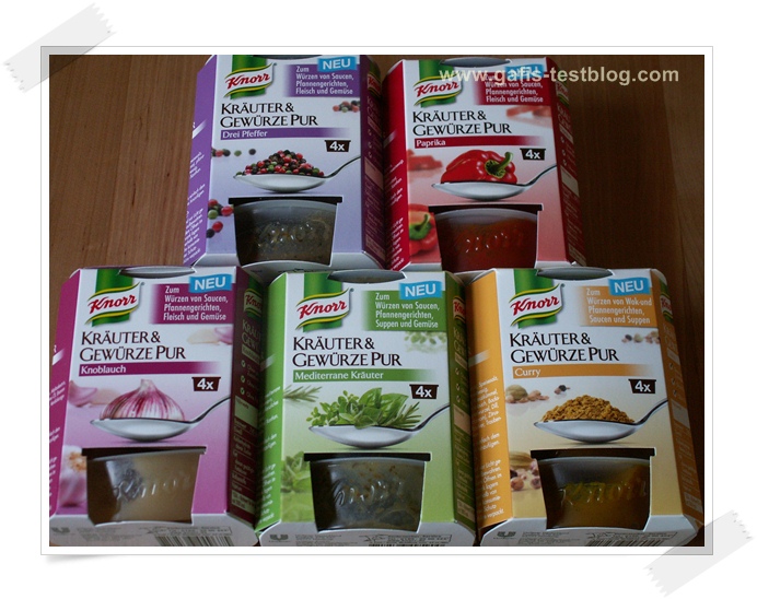 gafi'sTestblog •° Kochen mit Knorr Kräuter & Gewürze Pur