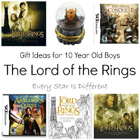 Lord of the Rings gift ideas for 10 year old boys.