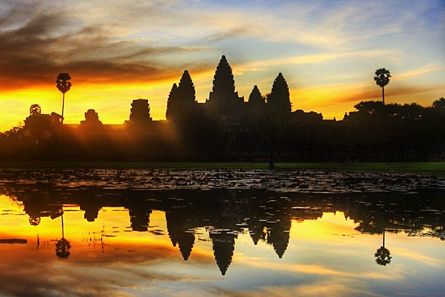 Amanecer en los templos de Angkor