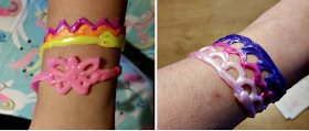 The finished bracelets. 