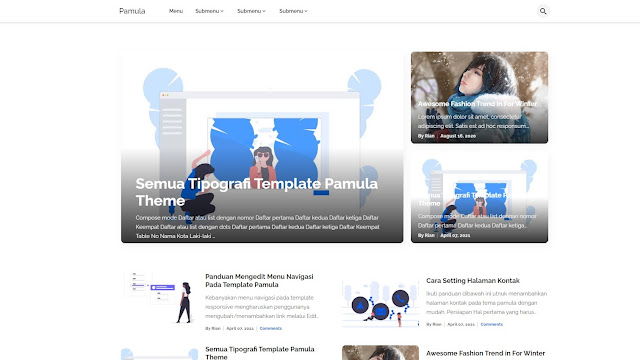 Pamula - Elegant Blogger Theme Pamula - Elegant Blogger Theme