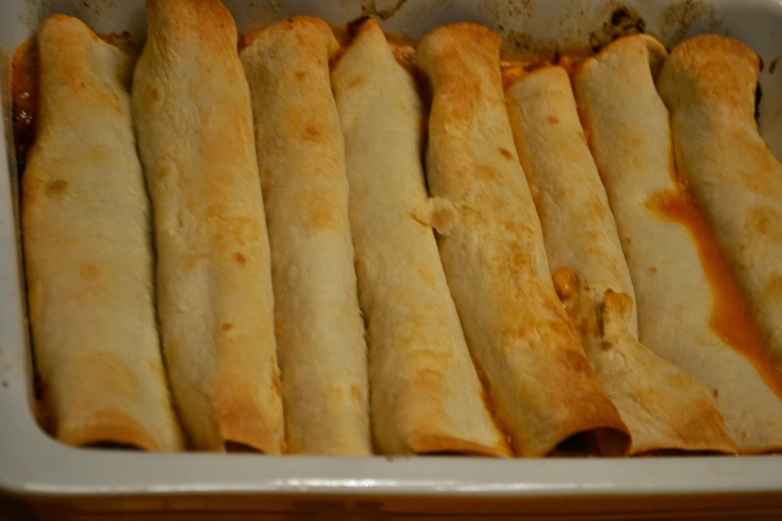 Baked Creamy Cheesy Chicken Flautas