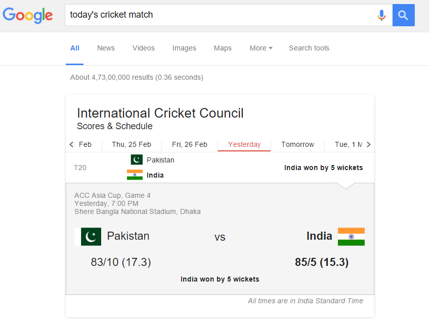 Learn New Things Fastest Way to Check Today’s & Cricket Matches