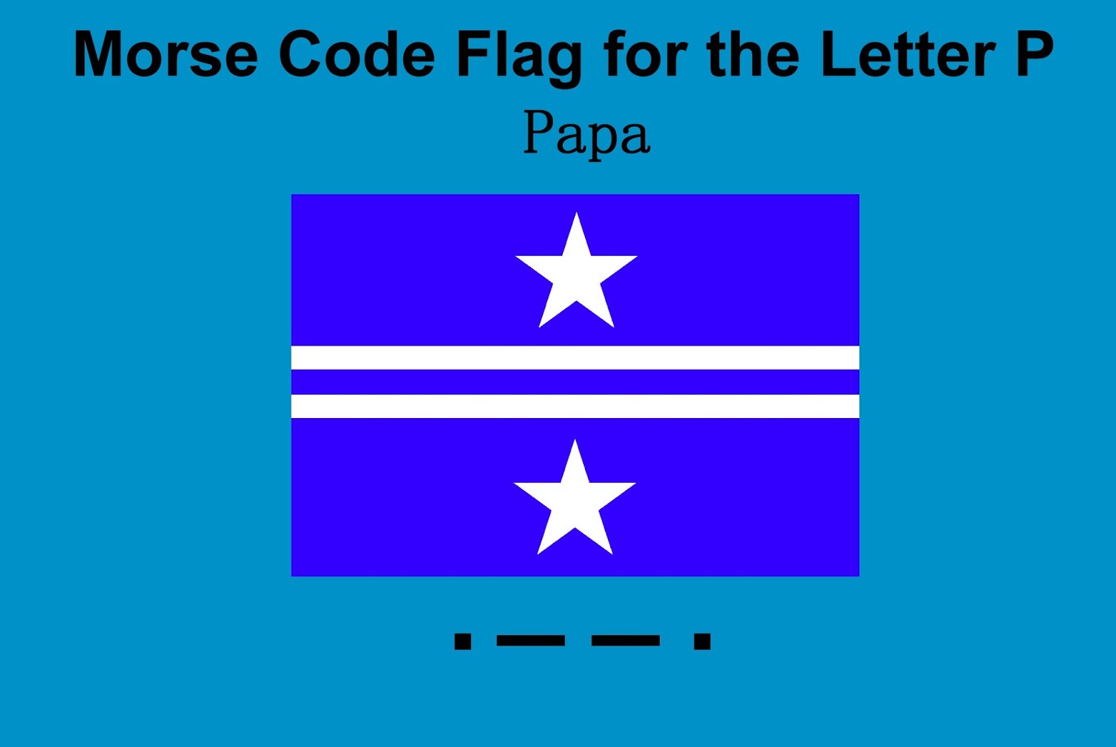 The Voice of Vexillology, Flags & Heraldry Morse Code Flag for the