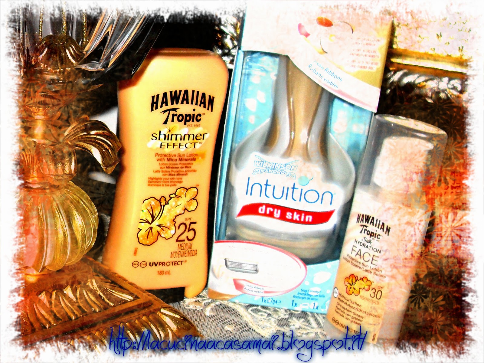 hawaiian tropic silk hidration face,shimmer effect & wilkinson word intuition 