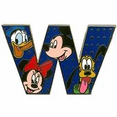 Alfabeto de Mickey, Minnie, Donald y Pluto W.