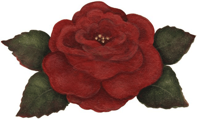 Dibujo de rosa roja 