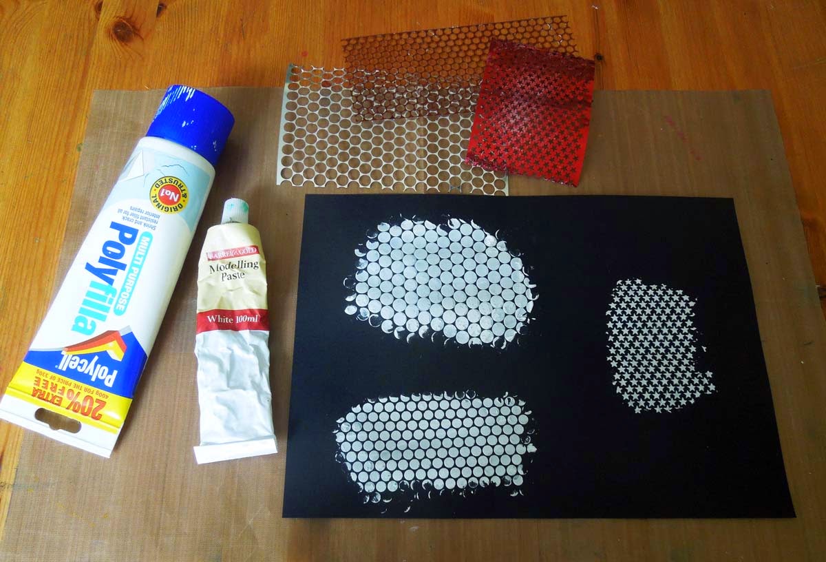 Inky Dinky Doodle WOYWW 277 Polyfilla, a texture paste alternative