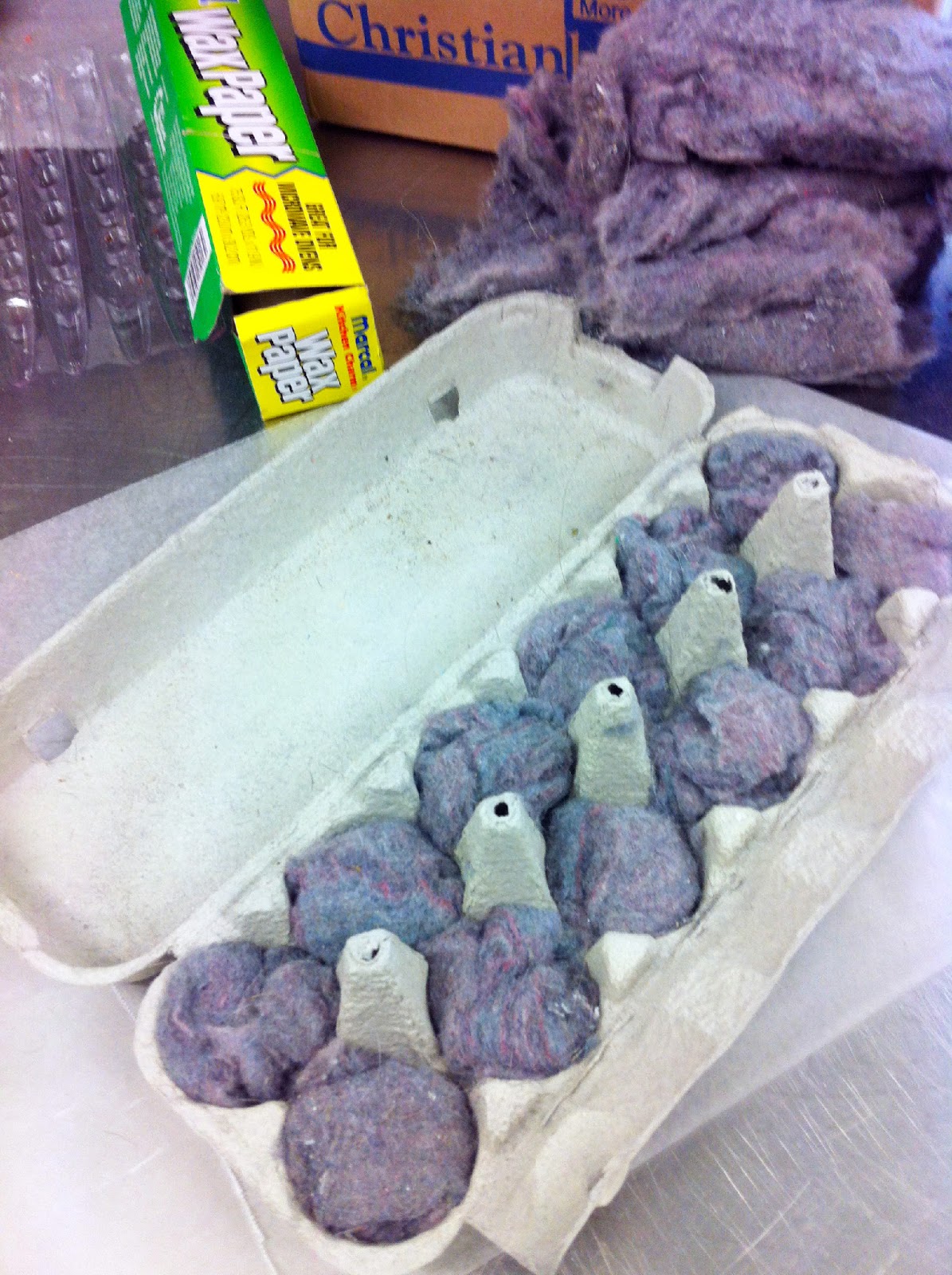 The Life of a Wildflower Upcycling with Lint and Wax to make Fire Starters