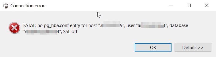 No pg hba entry for host. PG_HBA.conf. PG_HBA.conf default. PQ: no PG_HBA.conf entry for host 10.20.60.28 user "customer", database "brandzones", SSL off что значит.
