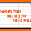 Download Referensi Buku Piket Guru Format Lengkap