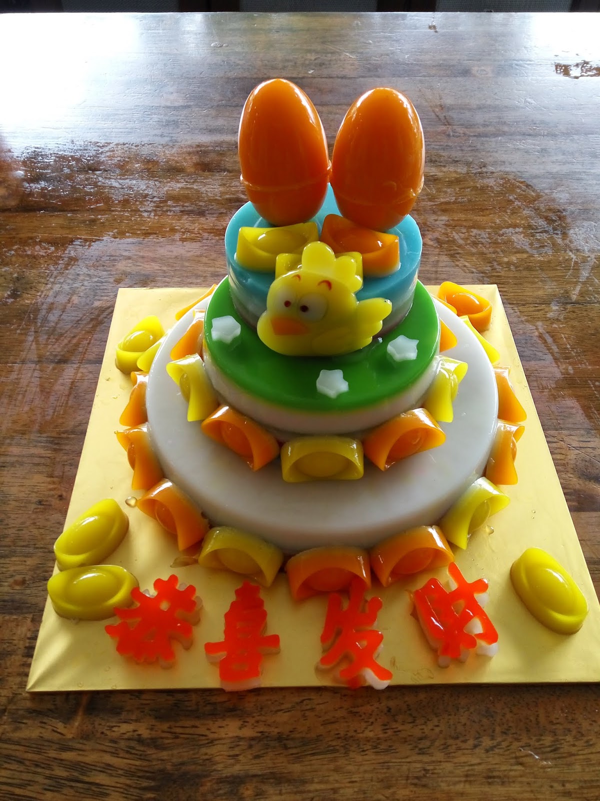 chinese new year jelly candy square