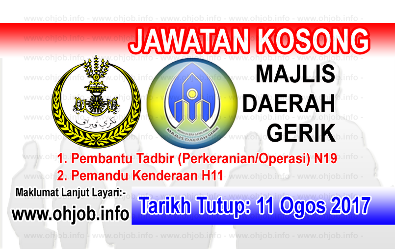 Permohonan Jawatan Kosong Majlis Daerah Gerik Portal Kerja Kosong Graduan