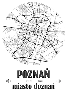 Plakat plan miasta Poznań