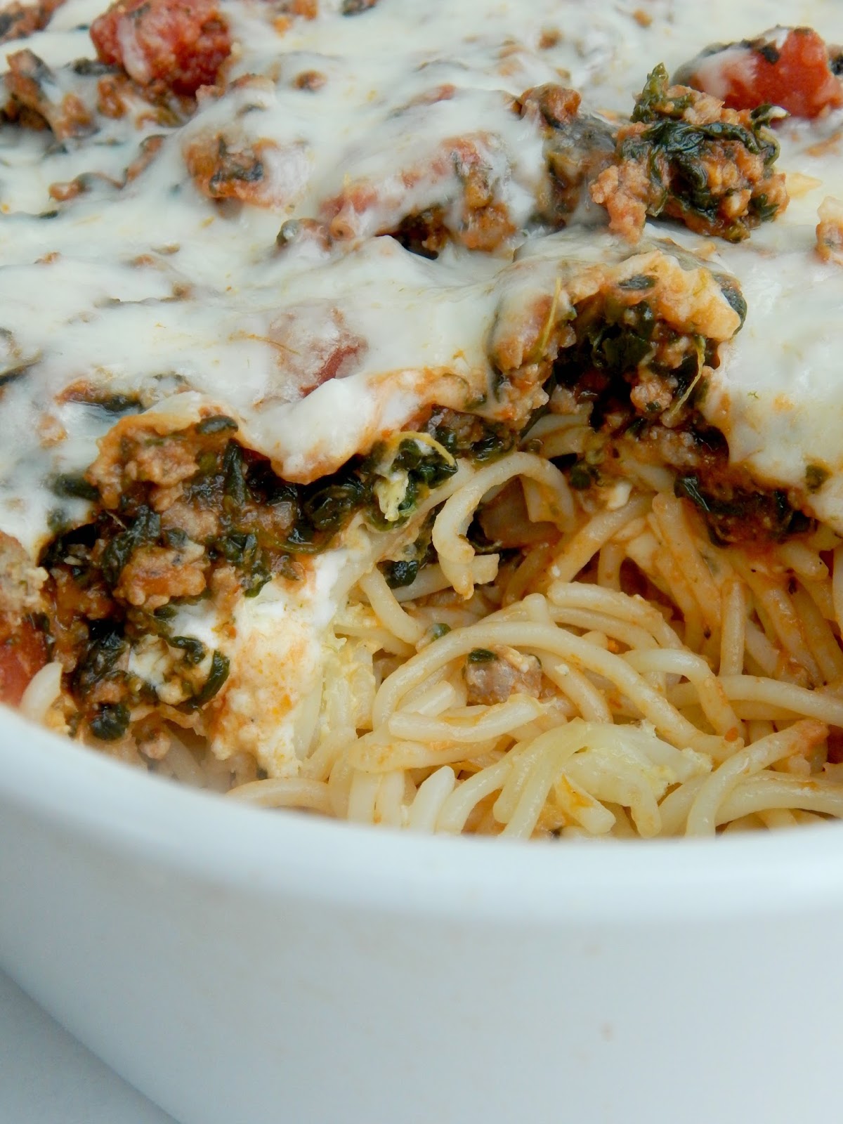 Baked Florentine Spaghetti Ally's Sweet & Savory Eats