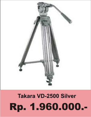Harga Price Tripod Takara Atlanta VD-2500 - Minda Art Pro