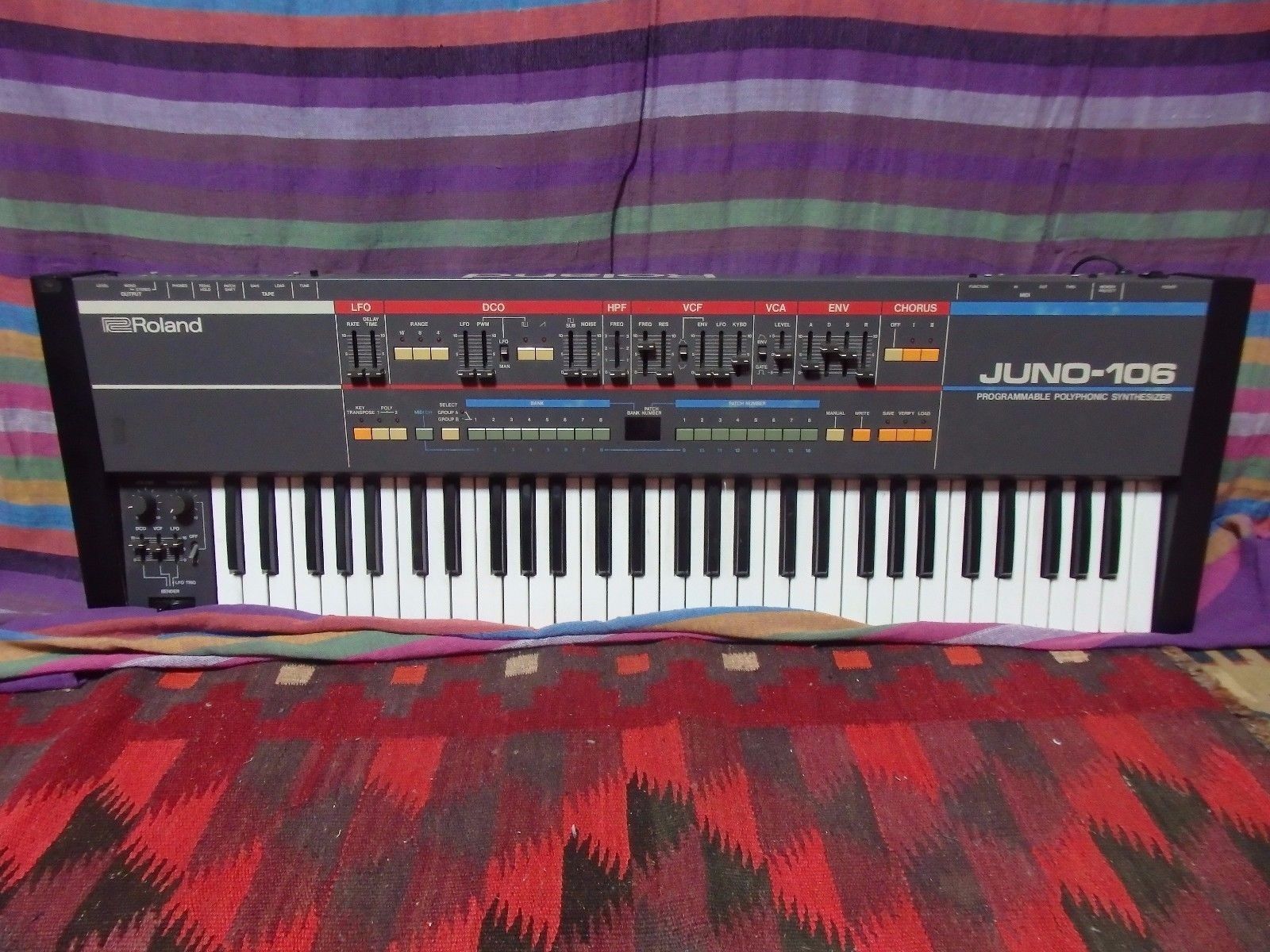 MATRIXSYNTH Vintage Roland JUNO 106 Analog Synth SN 435865