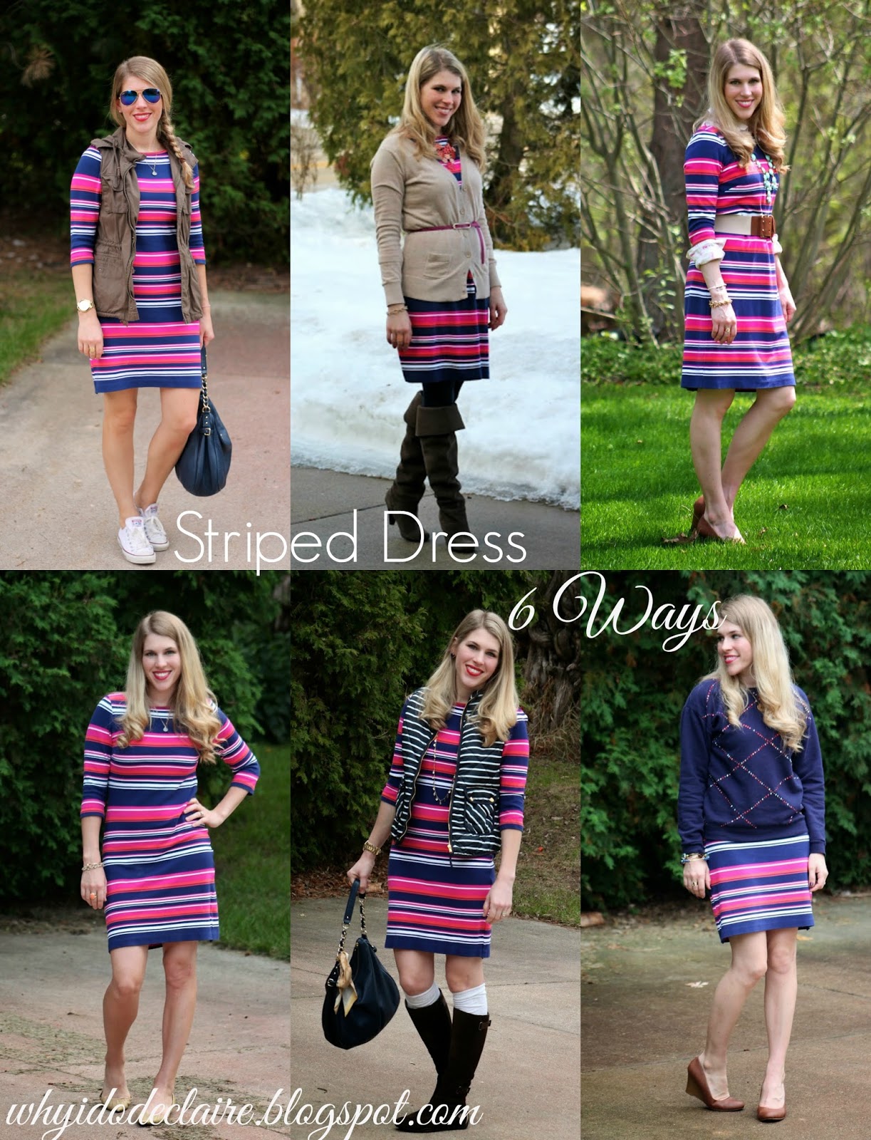 Cost Per Wear: Pink & Blue Striped Dress