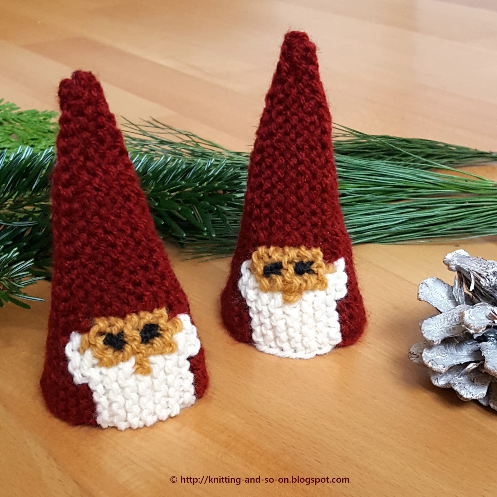 Knitting and so on Garter Stitch Christmas Gnome