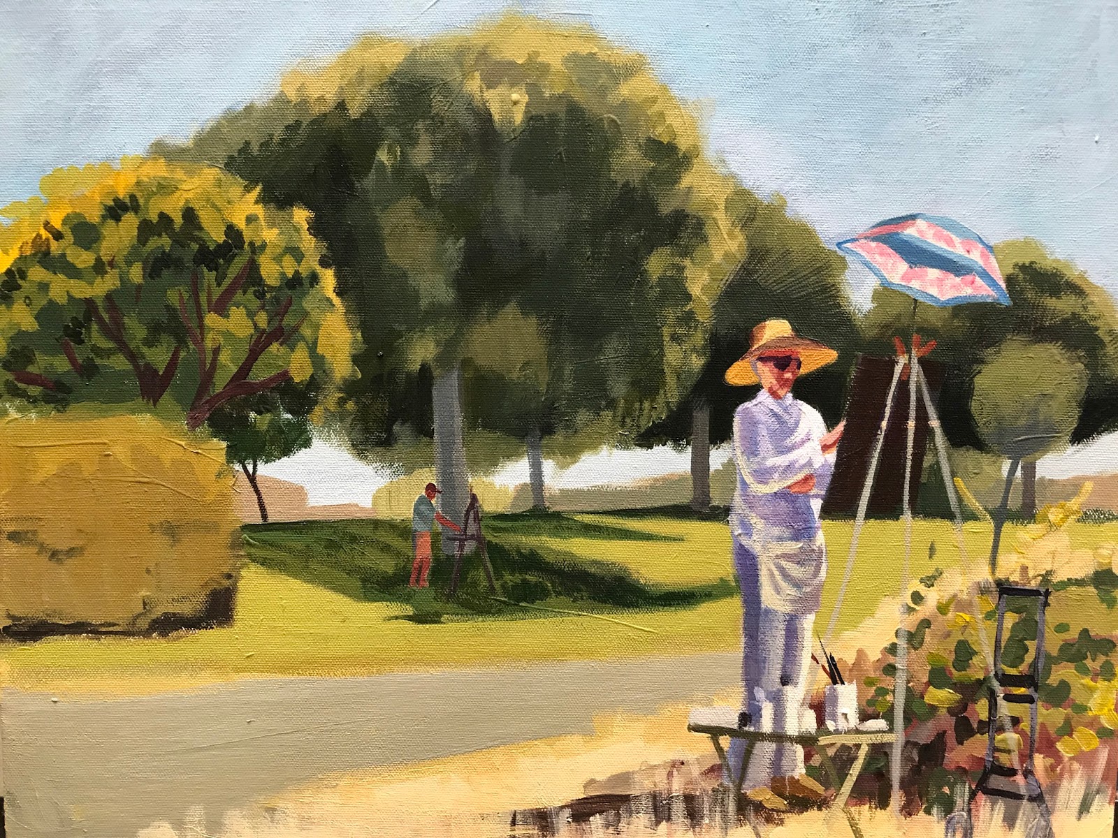 East Bay Landscape Painters Rebeca GarciaGonzalez, "Dianne Platner at the Tidewater Boating