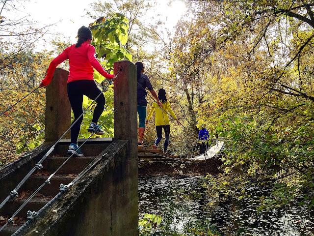 Swinging Bridge on our run