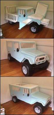 Increíbles camas que les encantarán a los pequeños jeep