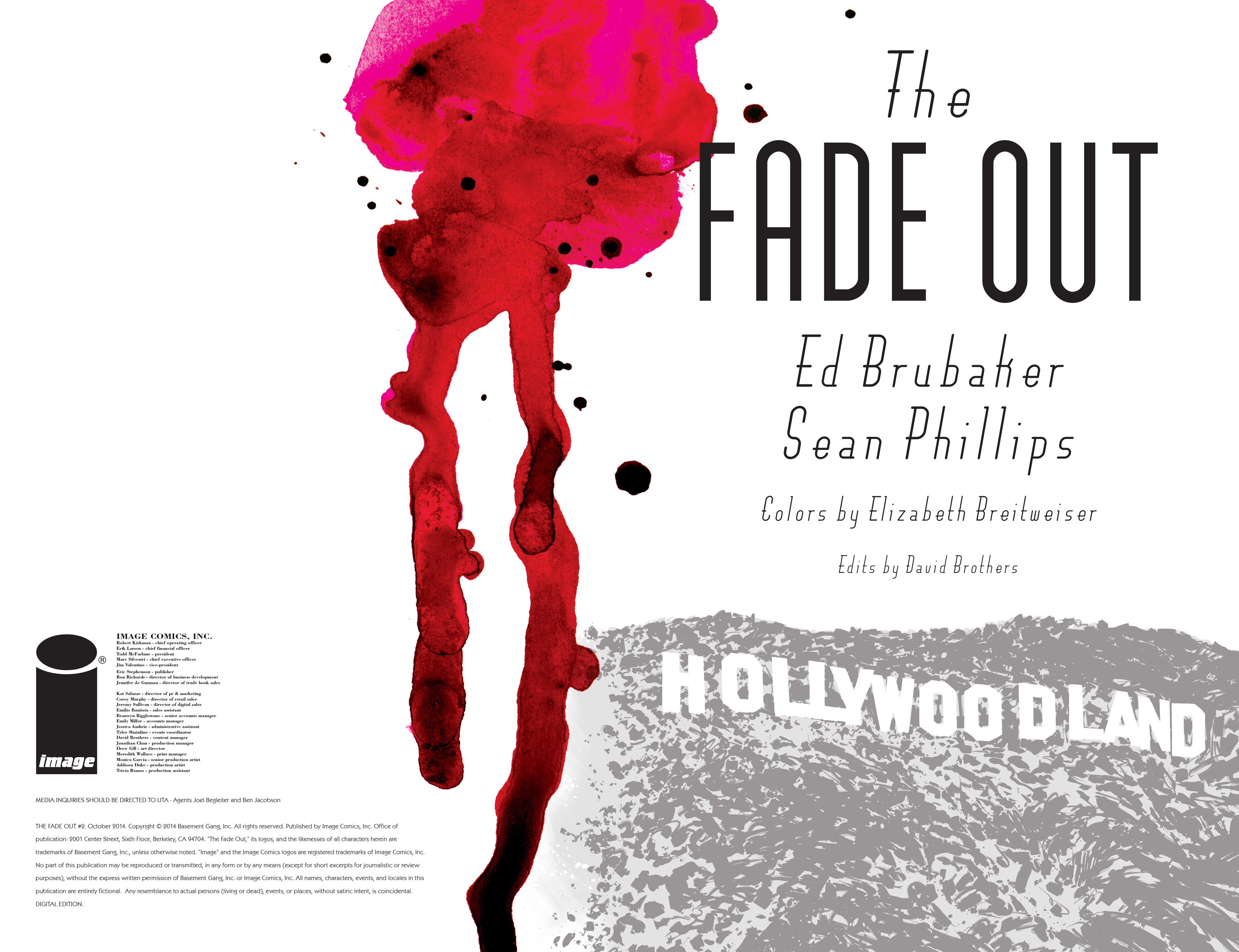 Read online The Fade Out comic -  Issue #2 - 2