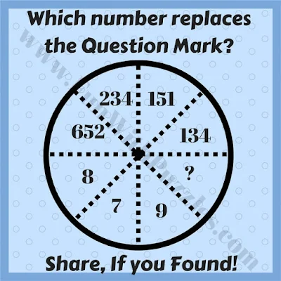 Fun circle logical reasoning puzzle question