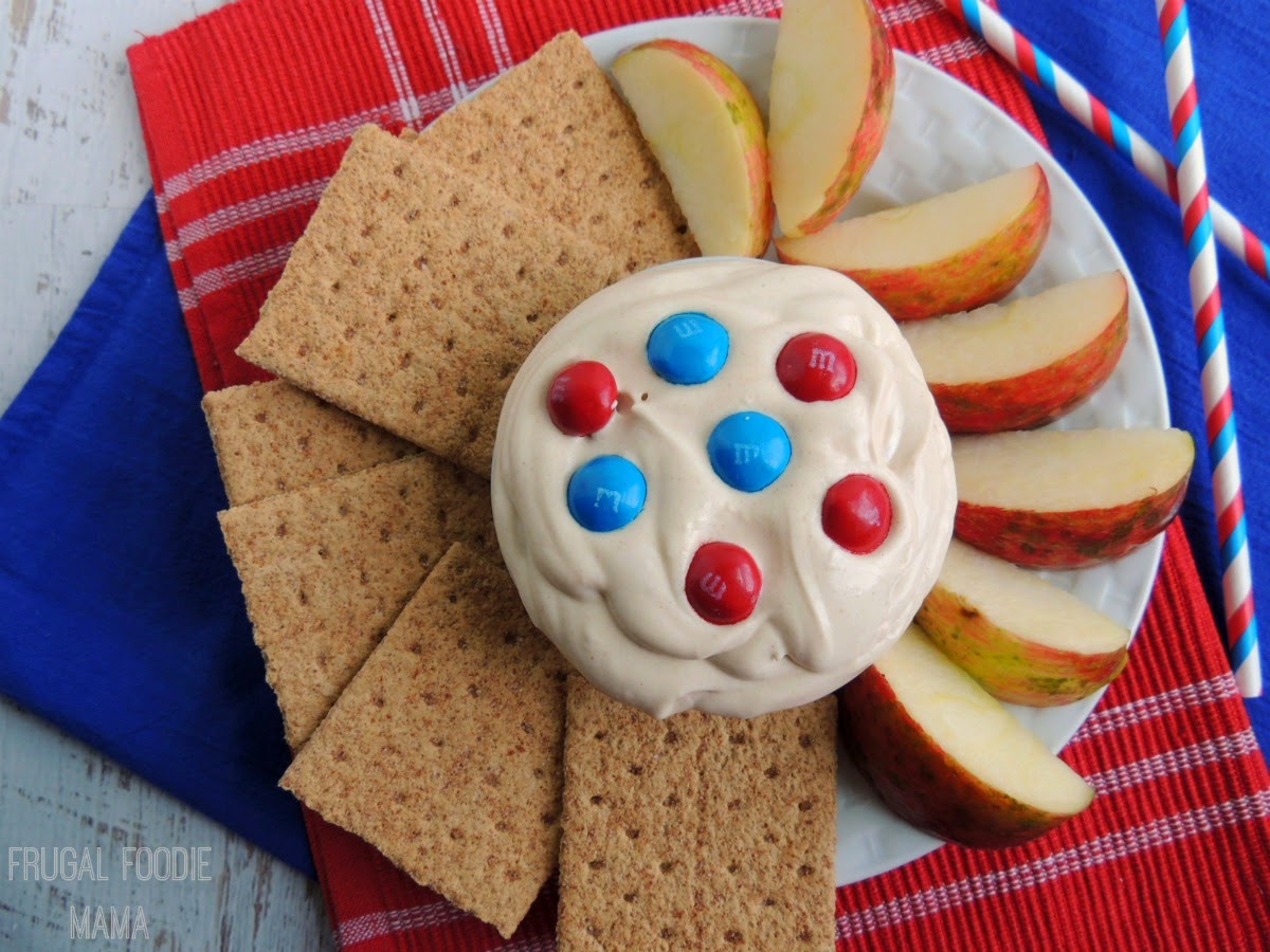 This creamy Peanut Butter M&M's Dip has just 4 simple ingredients in it making it the perfect easy & quick after school snack.